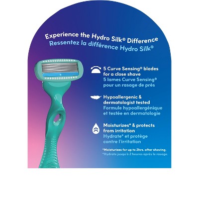 Schick Hydro Silk Sensitive Women's Razor Blade Refills 4 ct - Imperfect Box