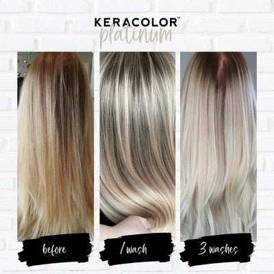 Keracolor Color + Clenditioner Temporary Hair Color Platinum 12 fl oz - Imperfect Container