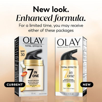 Olay Total Effects Face Moisturizer SPF 30 1.7 fl oz - Imperfect Box