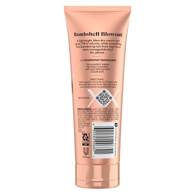 Nexxus Weightless Style Smooth & Full Blow Dry Balm Volumizing Hair Cream 6 fl oz - Imperfect Container