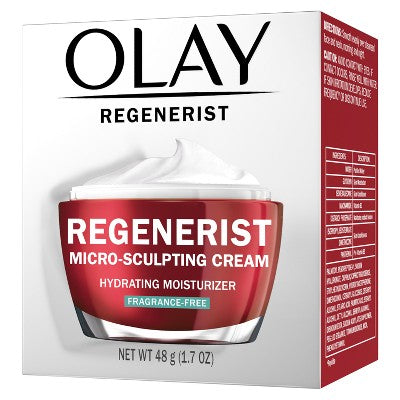 Olay Regenerist Face Moisturizer Micro-Sculpting Cream Fragrance Free 1.7oz - Imperfect Box
