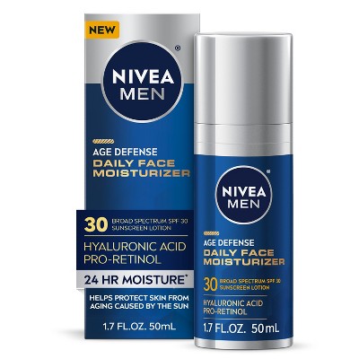 NIVEA Men Age Defense Daily Face Moisturizer with SPF 30 1.7 fl oz - Imperfect Box