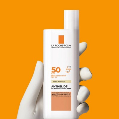 La Roche Posay Anthelios Tinted Ultra-Light Fluid Mineral Face Sunscreen SPF 50 1.7 fl oz - Imperfect Box