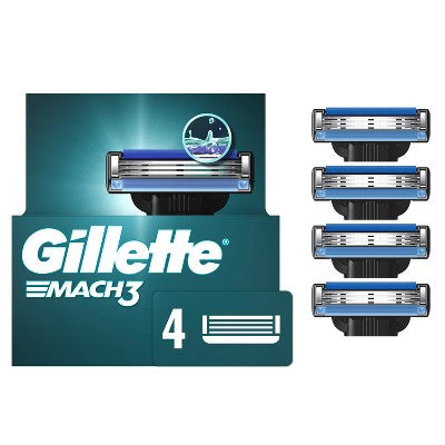 Gillette Mach3 Men's Razor Blade Refills 4ct - Imperfect Box