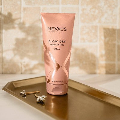 Nexxus Weightless Style Smooth & Full Blow Dry Balm Volumizing Hair Cream 6 fl oz - Imperfect Container