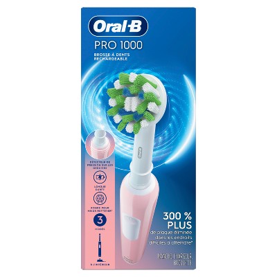 Oral-B Pro 1000 Electric Power Rechargeable Battery Toothbrush Pink - Imperfect Box