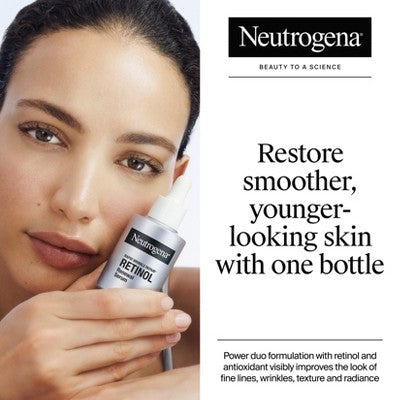 Neutrogena Rapid Wrinkle Repair Retinol Renewal Serum 1 fl oz - Imperfect Box