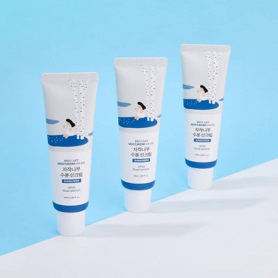Round Lab Birch Juice Moisturizing UV Lock Korean Sunscreen SPF 45 50ml - Imperfect Box