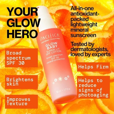 Pacifica Glow Baby Super Glow Face Lotion SPF 30 1.7 fl oz - Imperfect Box