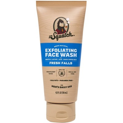 DR. SQUATCH Men's Natural Face Wash Fresh Falls 4oz - New