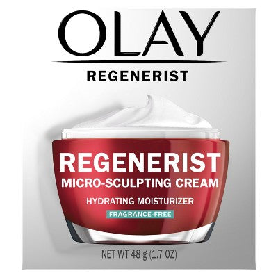Olay Regenerist Face Moisturizer Micro-Sculpting Cream Fragrance Free 1.7oz - Imperfect Box