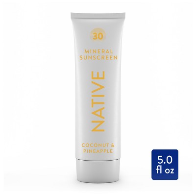 Native Mineral Sunscreen Coconut & Pineapple SPF 30 5 fl oz - Imperfect Container