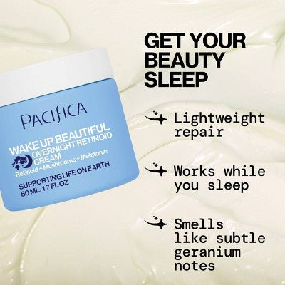 Pacifica Wake Up Beautiful Overnight Retinol Cream 1.7 fl oz - Imperfect Box