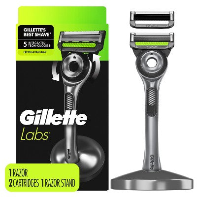 Gillette Labs Exfoliating Bar Razor + 2 Razor Blade Refills - Missing Box