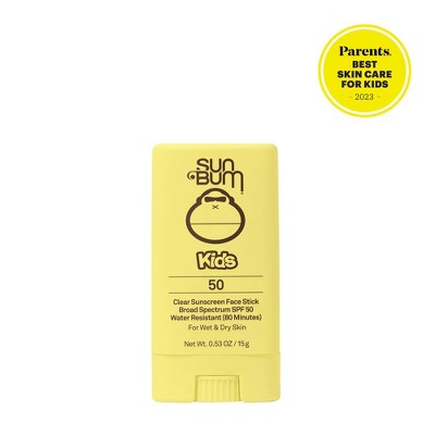 Sun Bum Kids Clear Sunscreen Face Stick SPF 50 0.53oz - Imperfect Box