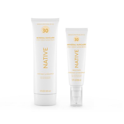 Native Mineral Sunscreen Coconut & Pineapple SPF 30 5 fl oz - Imperfect Container