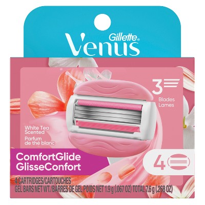 Venus Comfortglide White Tea Women's Razor Blade Refills 4ct - Imperfect Box