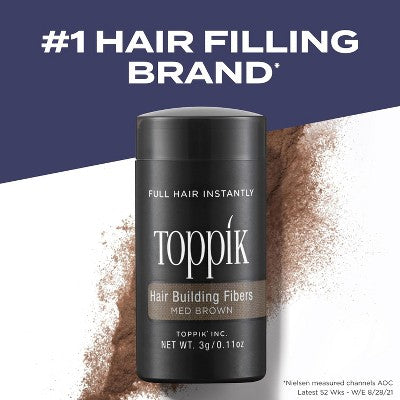 Toppik Hair Building Fibers Medium Brown 0.42 oz - Imperfect Container