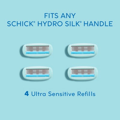 Schick Hydro Silk Sensitive Women's Razor Blade Refills 4 ct - Imperfect Box