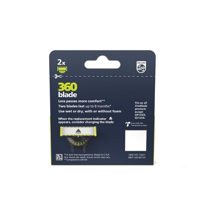 Philips Norelco OneBlade 360 Replacement Blade QP420/80 2pk - Imperfect Box