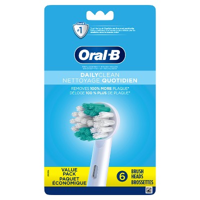 Oral-B Daily Clean Electric Toothbrush Replacement Brush Heads Refill 6ct - Imperfect Box