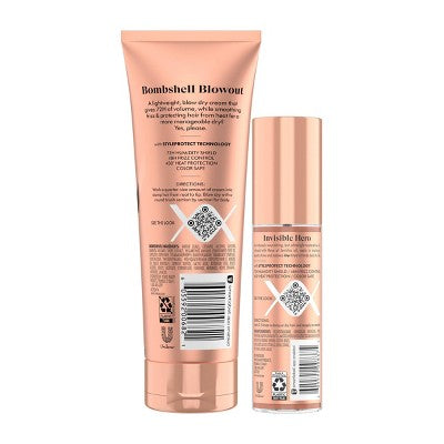 Nexxus Weightless Style Smooth & Full Blow Dry Balm Volumizing Hair Cream 6 fl oz - Imperfect Container