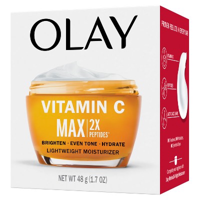Olay Regenerist Vitamin C + Peptide 24 MAX Face Moisturizer 1.7oz - Imperfect Box