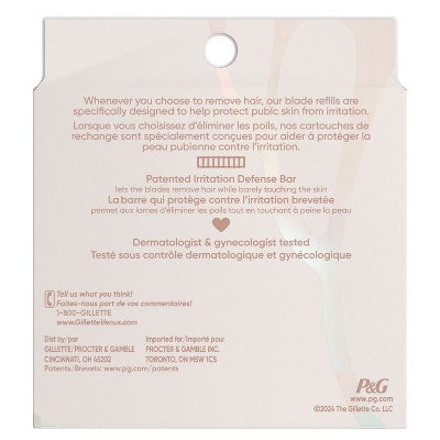 Venus for Pubic Hair & Skin Women's Razor Blade Refills 6ct - Missing Box