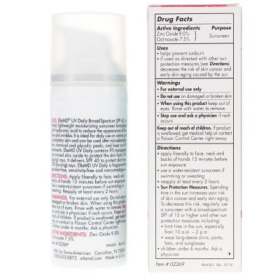 EltaMD UV Daily Broad-Spectrum SPF 40 Tinted Moisturizing Facial Sunscreen 1.7 oz - Missing Box