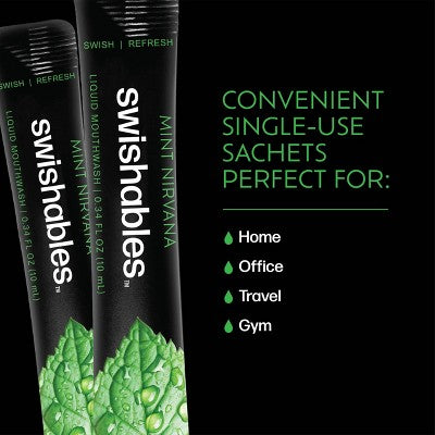 Swishables Liquid Mouthwash Sticks Mint 0.34 fl oz/36ct - Imperfect Box