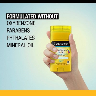 Neutrogena Beach Defense Water Resistant Kids Sunscreen Stick SPF50 1.5oz - Imperfect Container