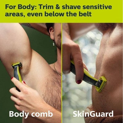 Philips Norelco OneBlade 360 Face & Body Rechargeable Men's Electric Shaver and Trimmer QP2834/70 - Imperfect Box