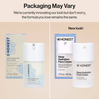 Honest Beauty Deep Hydration Face Cream with Shea Butter 1.7 fl oz - New