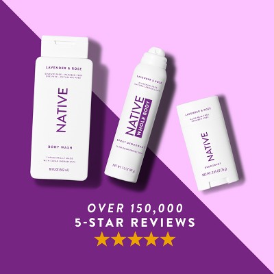 Native Solid Deodorant Lavender & Rose 2.65oz - New