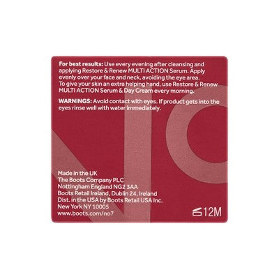 No7 Restore & Renew Multi Action Face & Neck Night Cream 1.69 fl oz - Imperfect Box