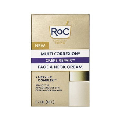RoC Face & Neck Anti-Aging Moisturizer Firming Cream for Crepey Skin 1.7 fl oz - Imperfect Box