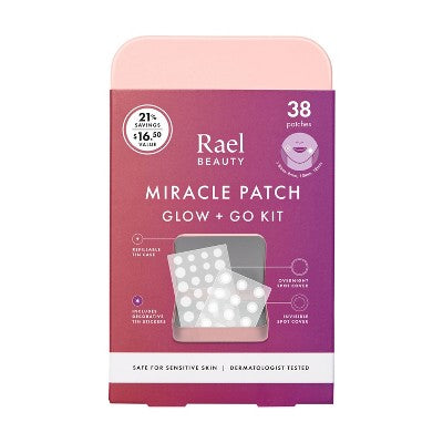 Rael Beauty Miracle Patch Glow and Go Kit 38ct - New