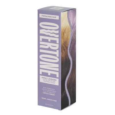 Overtone Smoky Lavender Hair Mask Semi-Permanent Hair Dye & Color Conditioner- Vegan - New