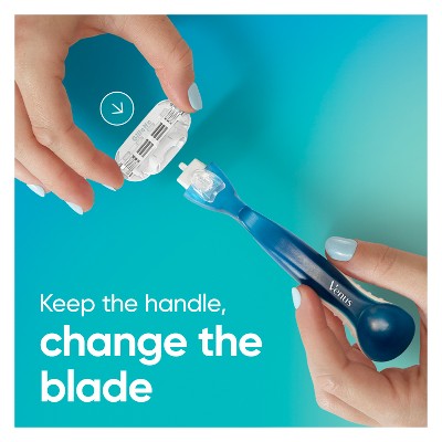 Venus Smooth Value Pack Razor Handle + 6 Blade Refills - Missing Box