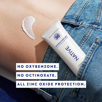 Native Mineral Sunscreen Unscented SPF 30 5 fl oz - New