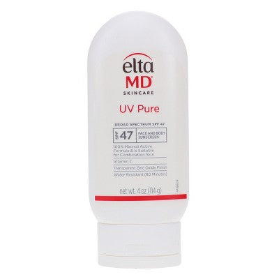 EltaMD UV Pure Broad Spectrum SPF 47 Face and Body Sunscreen 4 oz - Imperfect Box