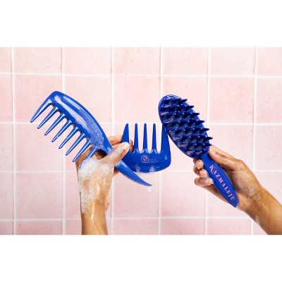 KAZMALEJE KurlsPlus Hair Comb Blue - Imperfect Box