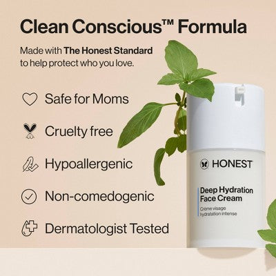 Honest Beauty Deep Hydration Face Cream with Shea Butter 1.7 fl oz - New