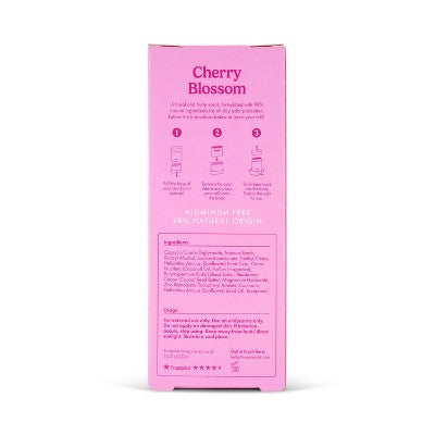 Wild Cosmetics Cream Deodorant Refill Cherry Blossom with Purple Case 5.29oz - Imperfect Box