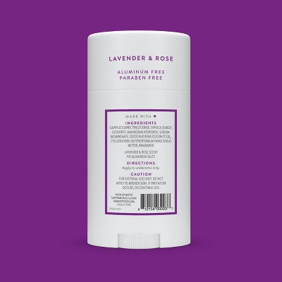 Native Solid Deodorant Lavender & Rose 2.65oz - New