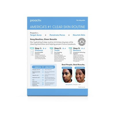 Proactiv+ 30 Day Acne Treatment Skincare Kit 4oz/3pk - Imperfect Box