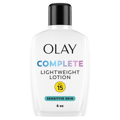 Olay Complete Face Lotion Moisturizer with Sunscreen Sensitive Skin SPF 15 6 fl oz - Imperfect Box