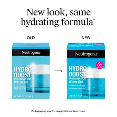Neutrogena Hydro Boost Water Face Gel for Normal to Oily Skin 1.7oz - Missing Box