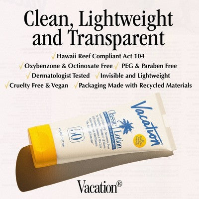Vacation Classic Sunscreen Lotion - SPF 50 - 6 fl oz