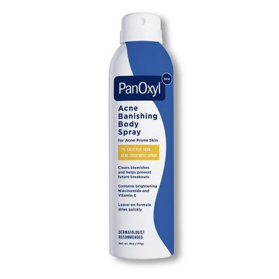PanOxyl Acne Banishing Body Spray 2% Salicylic Acid 6oz - New